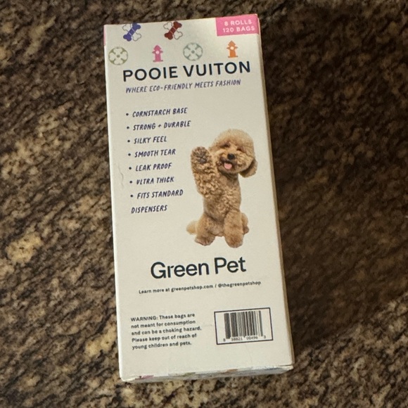 Pooie Vuiton Dog Waste Bags & Leash, Collar, Waste bag dispenser and bowl - Picture 3 of 8